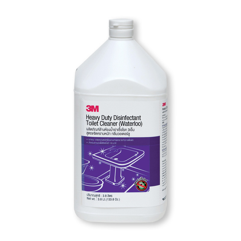 3M Heavy Duty Disnifectant Toilet Cleaner Waterloo ผลิตภัณฑ์ล้างห้องน้ำฆ่าเชื้อโรค 3เอ็ม สูตรขจัดคราบหนัก กลิ่นวอเตอร์ลู